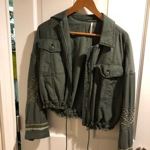 Army Green Free People Jacket!